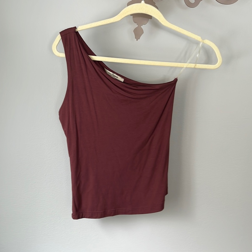 One Shoulder Crop Top Fall Color